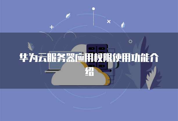 华为云服务器应用权限使用功能介绍