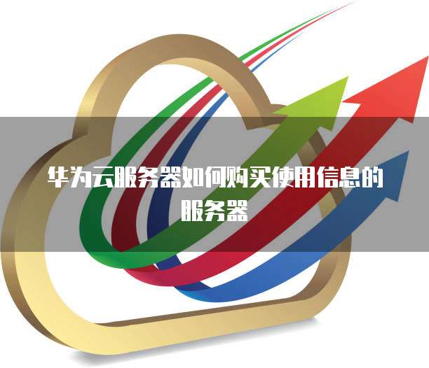 华为云服务器如何购买使用信息的服务器