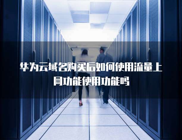 华为云域名购买后如何使用流量上网功能使用功能吗