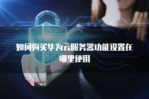 如何购买华为云服务器功能设置在哪里使用