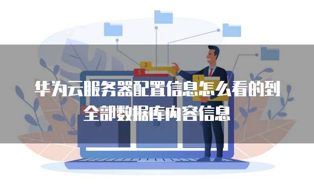 华为云服务器配置信息怎么看的到全部数据库内容信息
