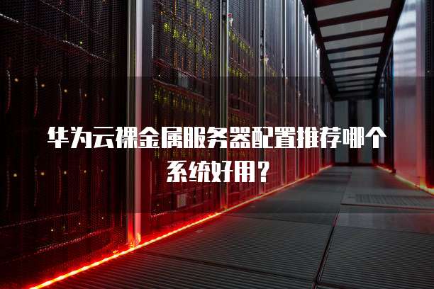 华为云裸金属服务器配置推荐哪个系统好用?