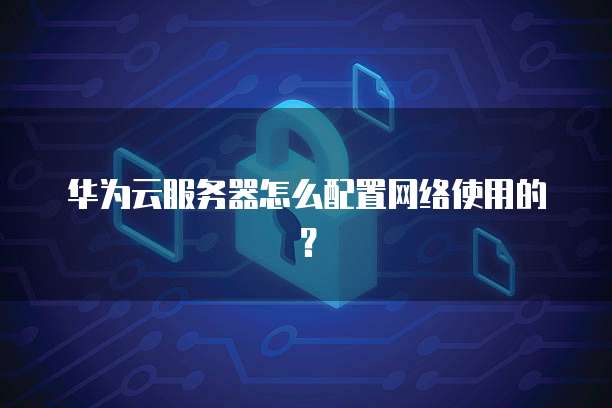 华为云服务器怎么配置网络使用的?