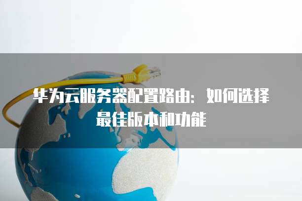 华为云服务器配置路由：如何选择最佳版本和功能