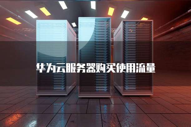 华为云服务器购买使用流量