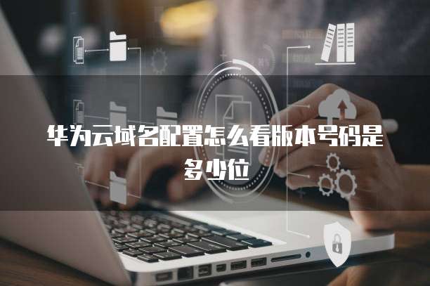 华为云域名配置怎么看版本号码是多少位