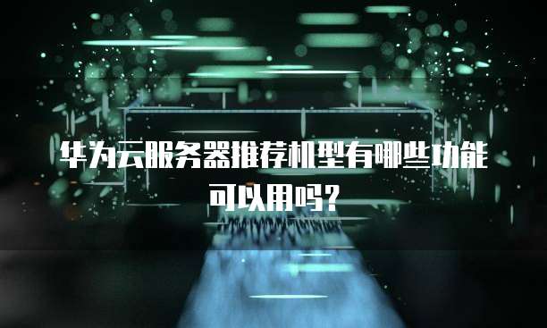 华为云服务器推荐机型有哪些功能可以用吗?