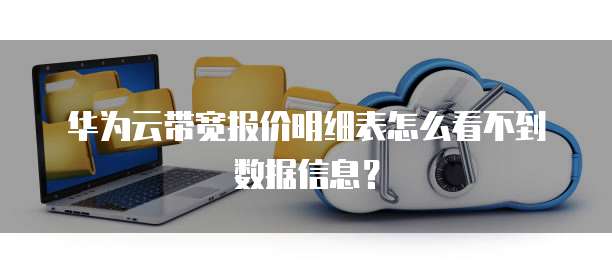 华为云带宽报价明细表怎么看不到数据信息？
