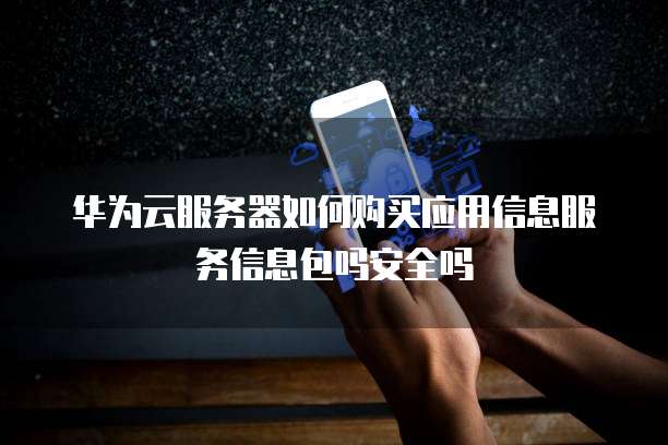 华为云服务器如何购买应用信息服务信息包吗安全吗