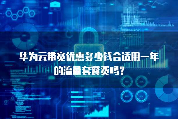 华为云带宽优惠多少钱合适用一年的流量套餐费吗?