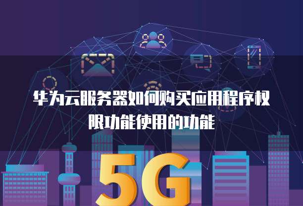 华为云服务器如何购买应用程序权限功能使用的功能