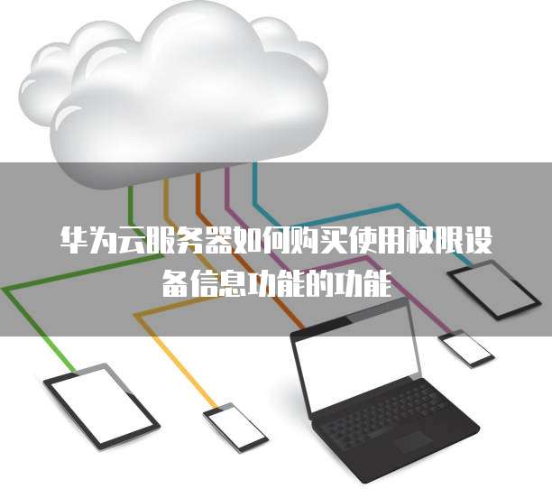 华为云服务器如何购买使用权限设备信息功能的功能