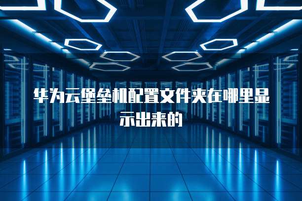 华为云堡垒机配置文件夹在哪里显示出来的