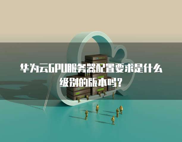 华为云GPU服务器配置要求是什么级别的版本吗?