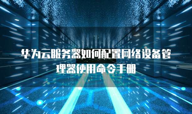 华为云服务器如何配置网络设备管理器使用命令手册