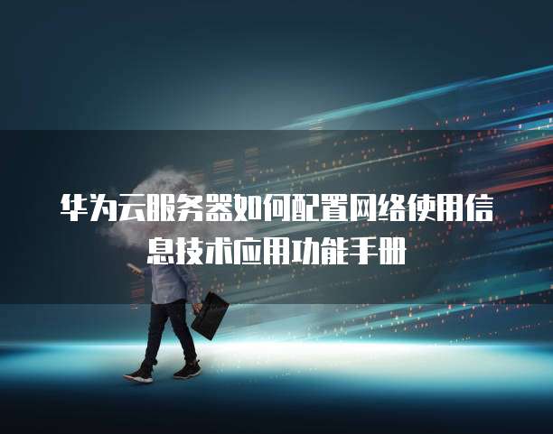 华为云服务器如何配置网络使用信息技术应用功能手册