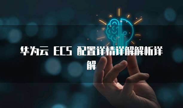 华为云 ECS 配置详情详解解析详解