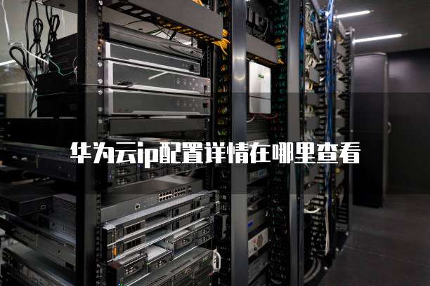 华为云ip配置详情在哪里查看