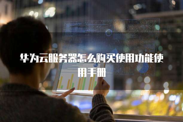 华为云服务器怎么购买使用功能使用手册
