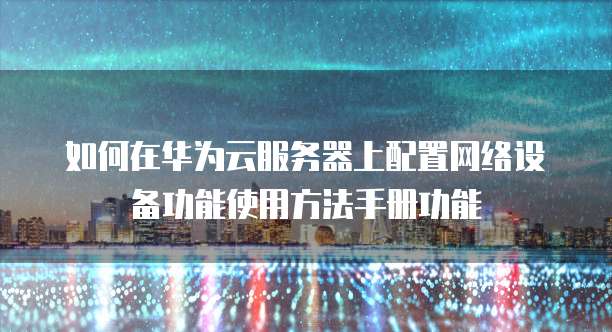如何在华为云服务器上配置网络设备功能使用方法手册功能