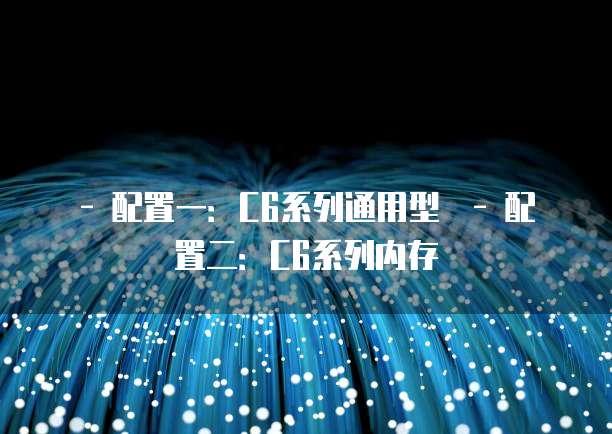 - 配置一:C6系列通用型 - 配置二:C6系列内存