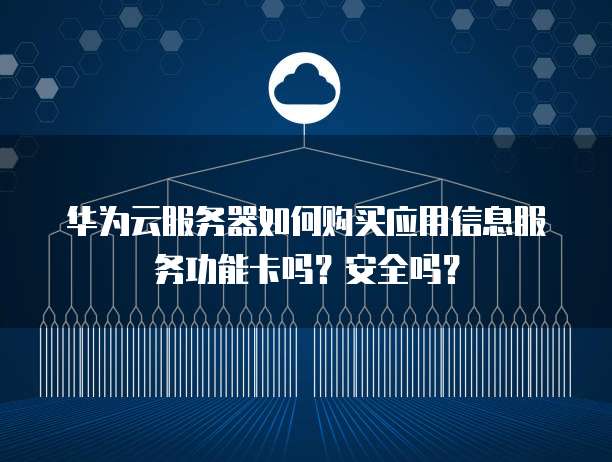 华为云服务器如何购买应用信息服务功能卡吗?安全吗?