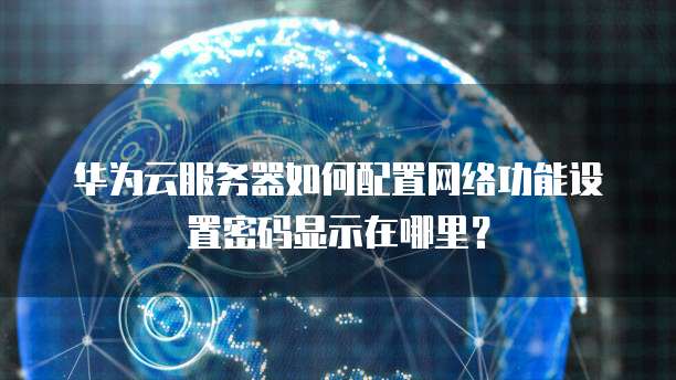 华为云服务器如何配置网络功能设置密码显示在哪里?