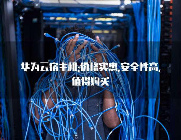 华为云宿主机:价格实惠,安全性高,值得购买