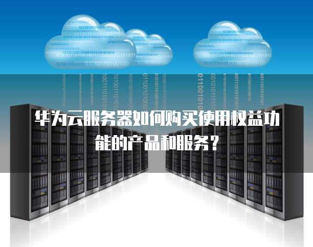 华为云服务器如何购买使用权益功能的产品和服务？