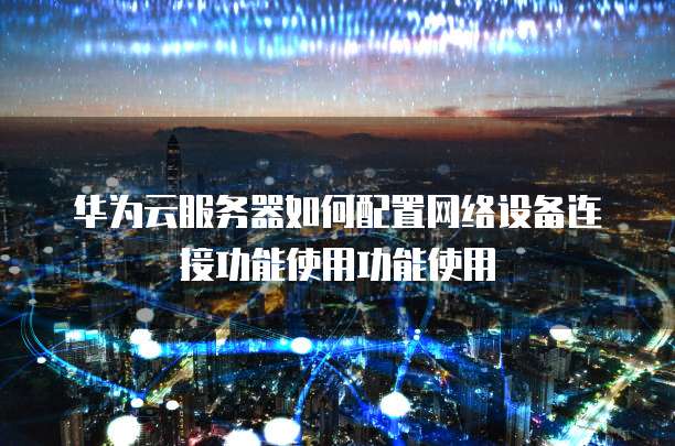 华为云服务器如何配置网络设备连接功能使用功能使用