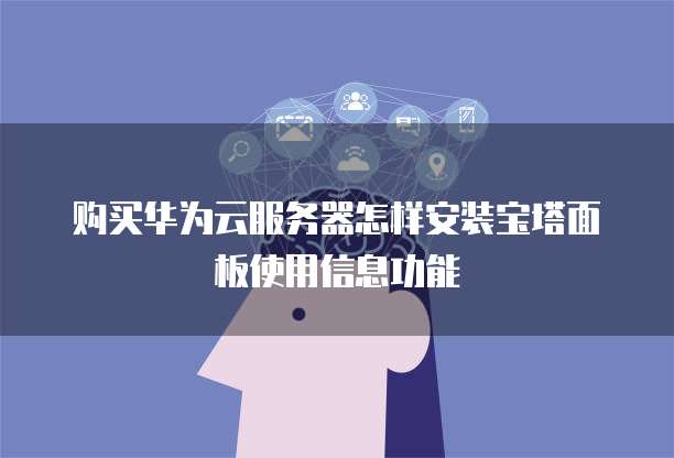 购买华为云服务器怎样安装宝塔面板使用信息功能