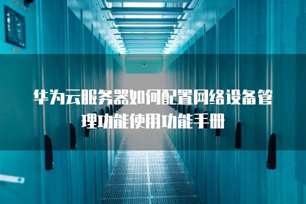 华为云服务器如何配置网络设备管理功能使用功能手册
