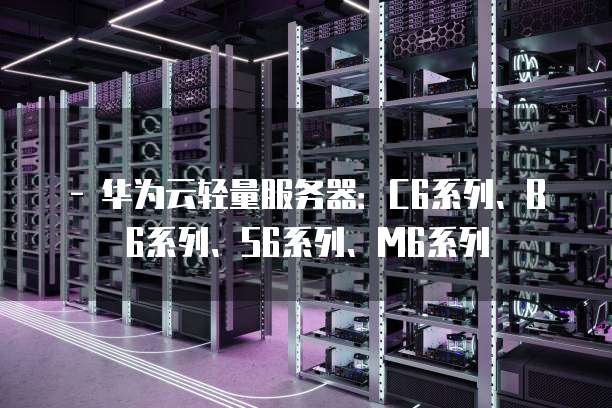 - 华为云轻量服务器:C6系列、B6系列、S6系列、M6系列