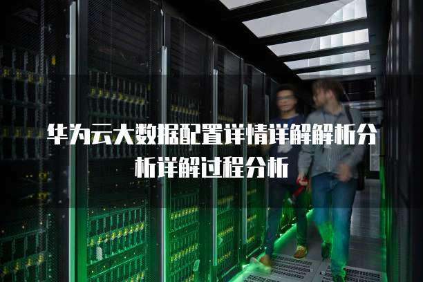华为云大数据配置详情详解解析分析详解过程分析