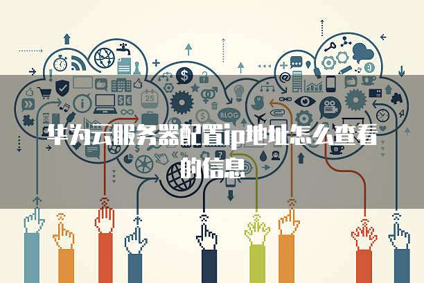 华为云服务器配置ip地址怎么查看的信息