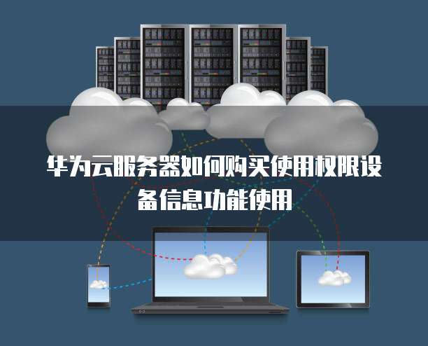 华为云服务器如何购买使用权限设备信息功能使用