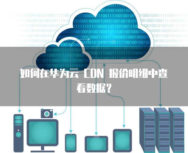 如何在华为云 CDN 报价明细中查看数据?