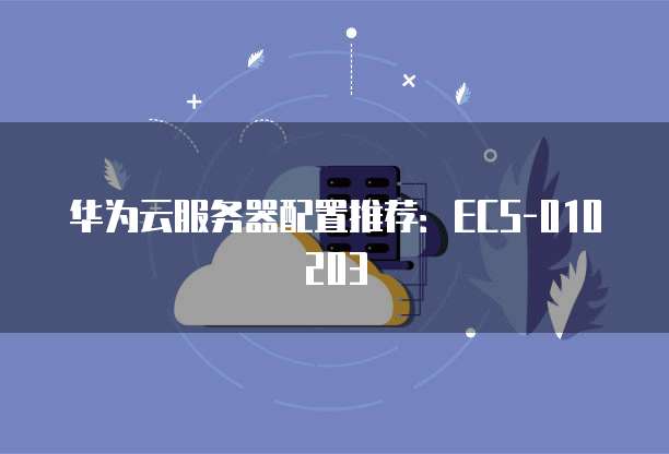 华为云服务器配置推荐:ECS-010203