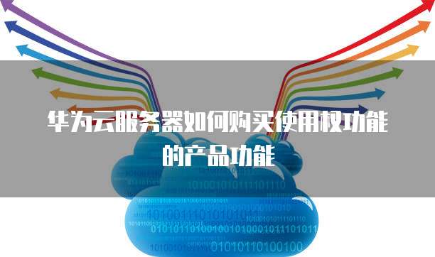 华为云服务器如何购买使用权功能的产品功能