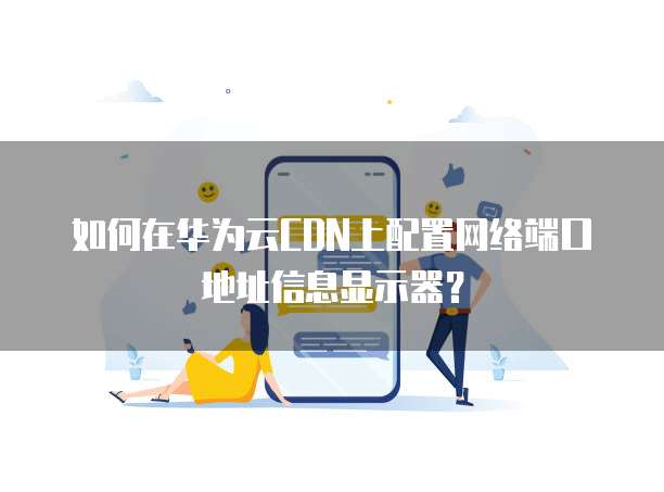 如何在华为云CDN上配置网络端口地址信息显示器?