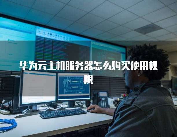 华为云主机服务器怎么购买使用权限