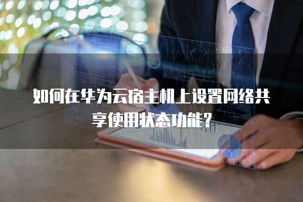 如何在华为云宿主机上设置网络共享使用状态功能?
