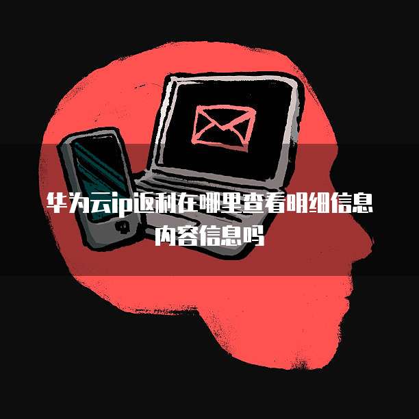 华为云ip返利在哪里查看明细信息内容信息吗