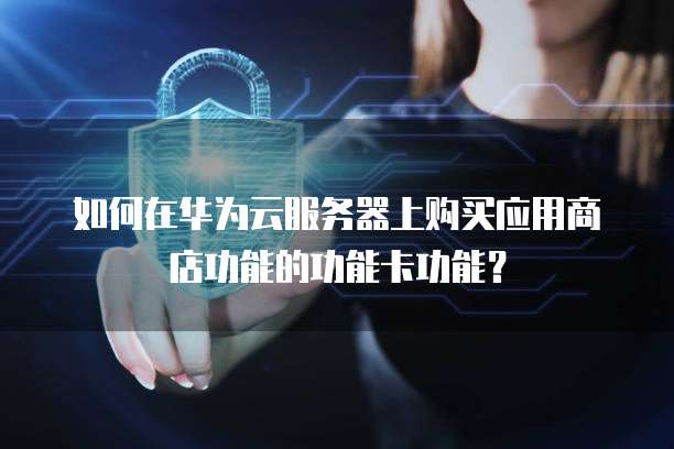 如何在华为云服务器上购买应用商店功能的功能卡功能?