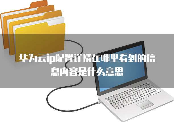 华为云ip配置详情在哪里看到的信息内容是什么意思