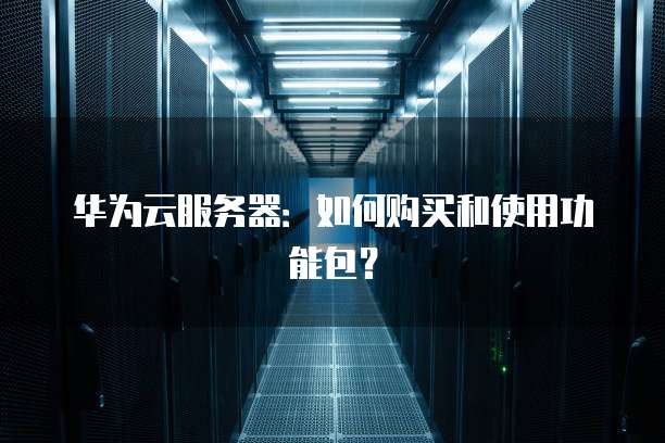 华为云服务器:如何购买和使用功能包?