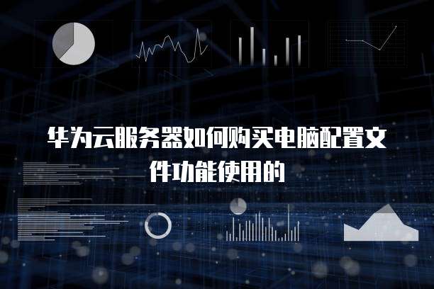 华为云服务器如何购买电脑配置文件功能使用的