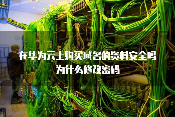 在华为云上购买域名的资料安全吗为什么修改密码