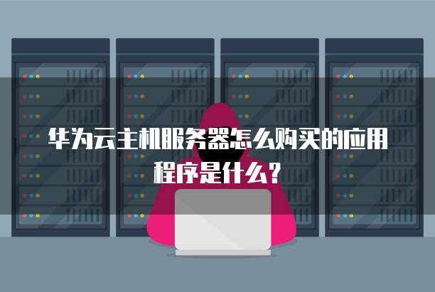 华为云主机服务器怎么购买的应用程序是什么?