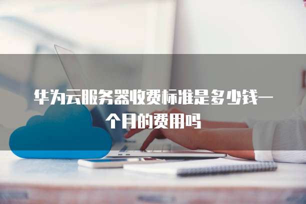 华为云服务器收费标准是多少钱一个月的费用吗